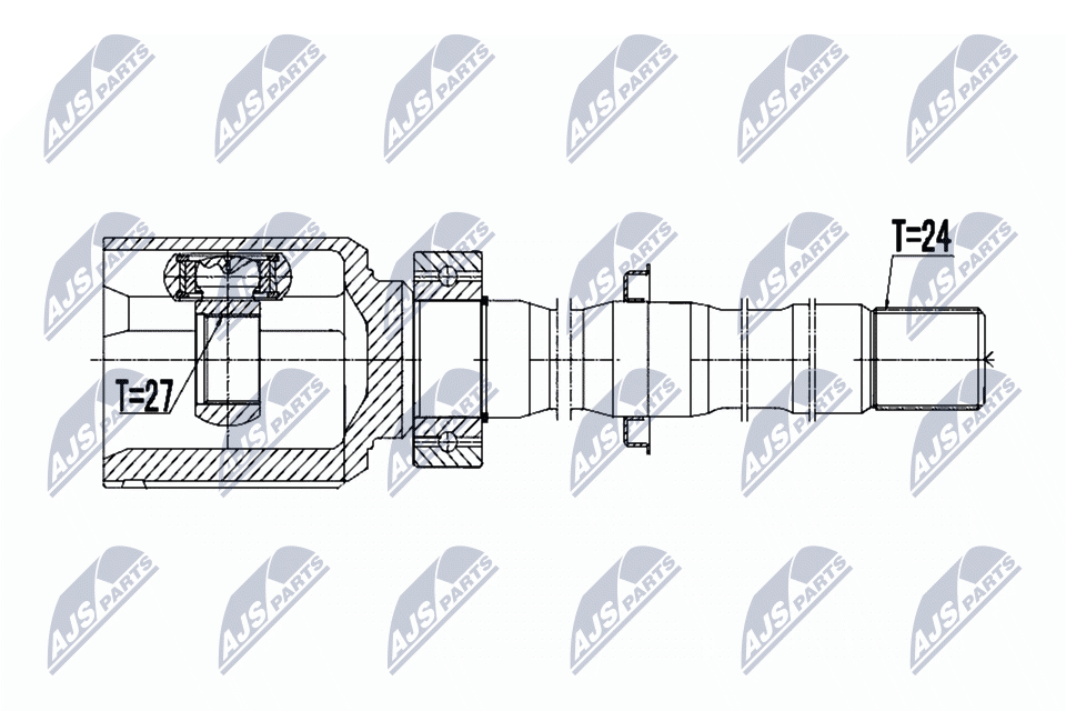 Gelenksatz, Antriebswelle - NPW-TY-036 NTY