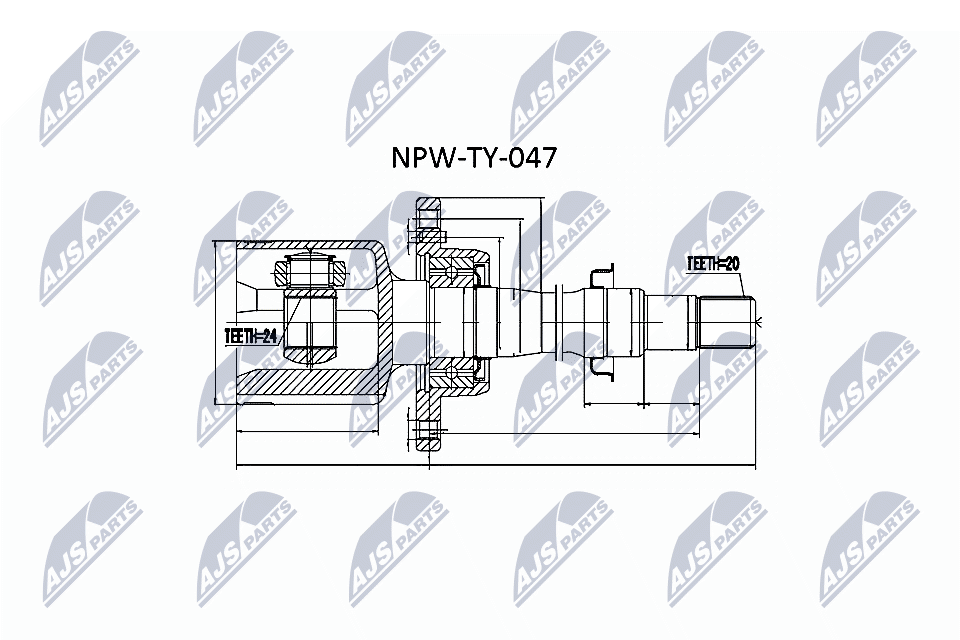 Joint Kit, drive shaft - NPW-TY-047 NTY