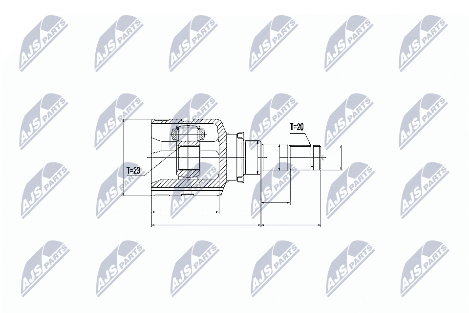 Gelenksatz, Antriebswelle - NPW-TY-070 NTY