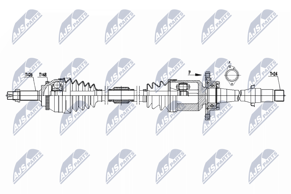 Drive Shaft - NPW-TY-075 NTY