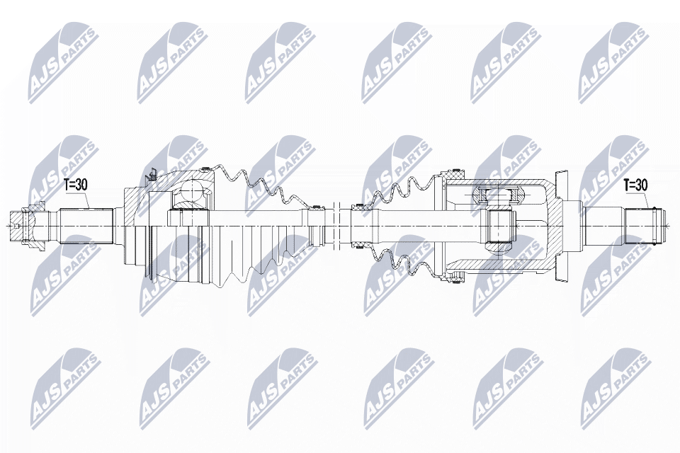 Albero motore/Semiasse - NPW-TY-121 NTY