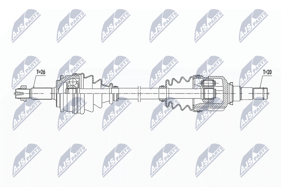 Albero motore/Semiasse - NPW-TY-135 NTY