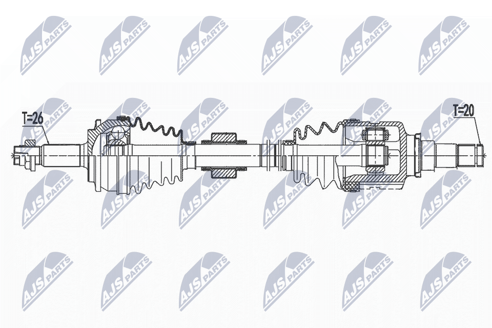 Drive Shaft - NPW-TY-151 NTY