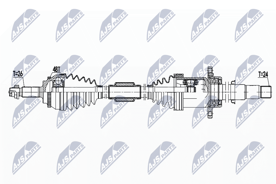 Albero motore/Semiasse - NPW-TY-174 NTY