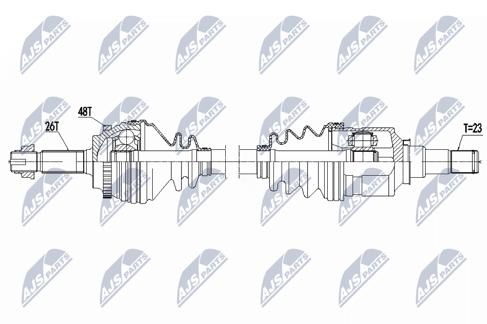 Albero motore/Semiasse - NPW-TY-175 NTY