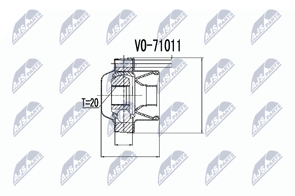 Giunto, Albero longitudinale - NPW-VV-006 NTY
