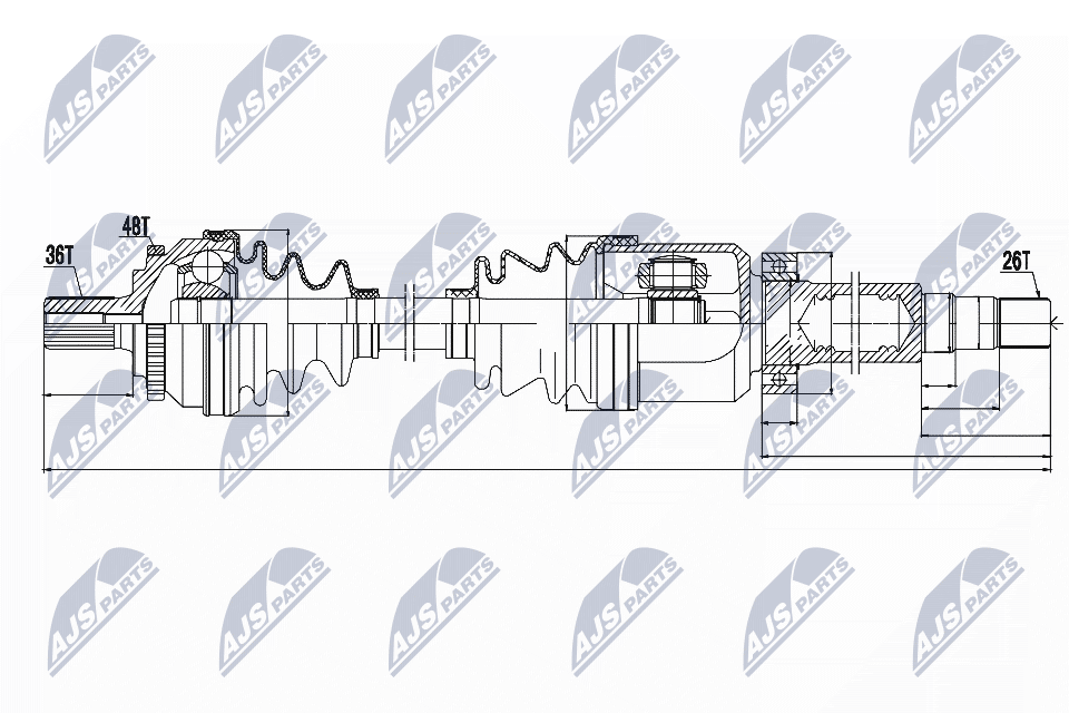 Drive Shaft - NPW-VV-011 NTY