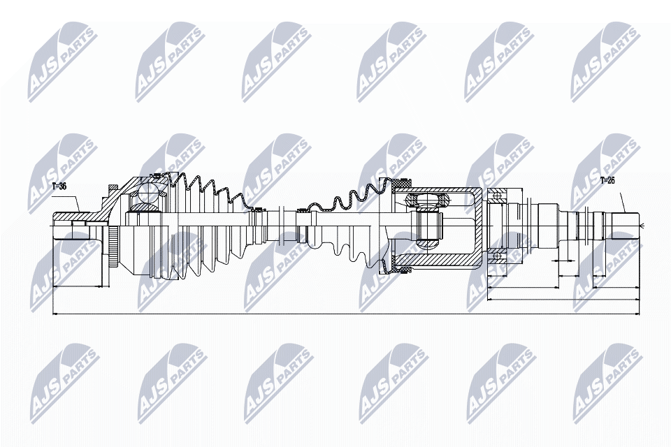 Drive Shaft - NPW-VV-020 NTY