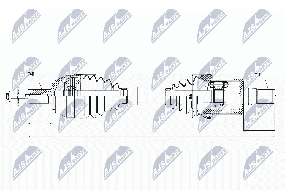 Drive Shaft - NPW-VV-023 NTY