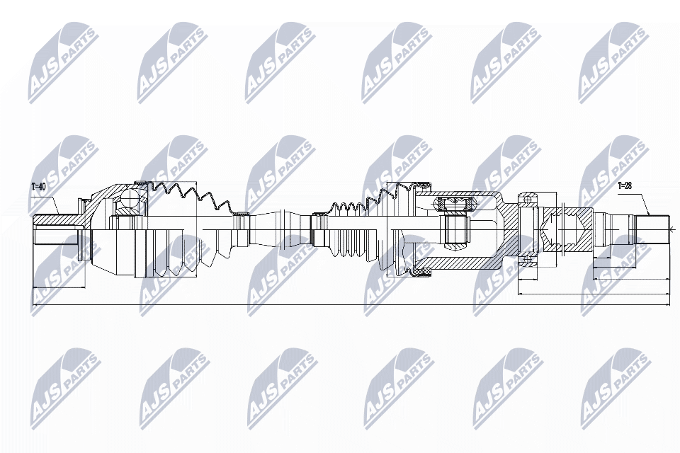 kardaninis velenas - NPW-VV-034 NTY