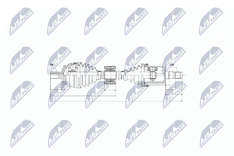 Albero motore/Semiasse - NPW-VV-043 NTY
