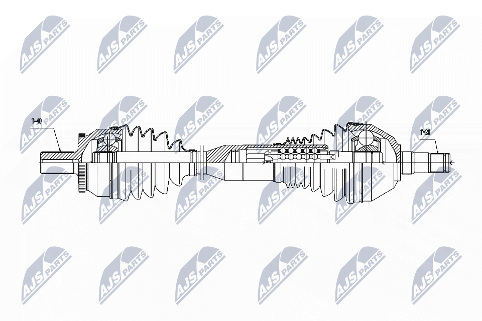 Albero motore/Semiasse - NPW-VV-059 NTY