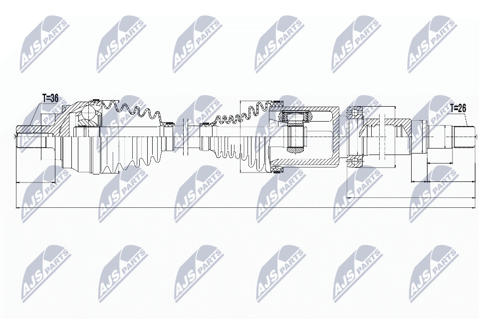 Drive Shaft - NPW-VV-065 NTY