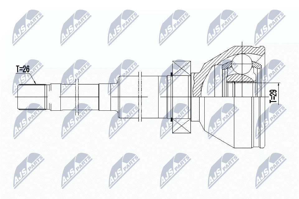 Joint Kit, drive shaft - NPW-VV-072 NTY