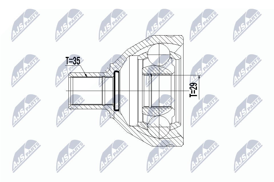 Gelenksatz, Antriebswelle - NPW-VV-073 NTY