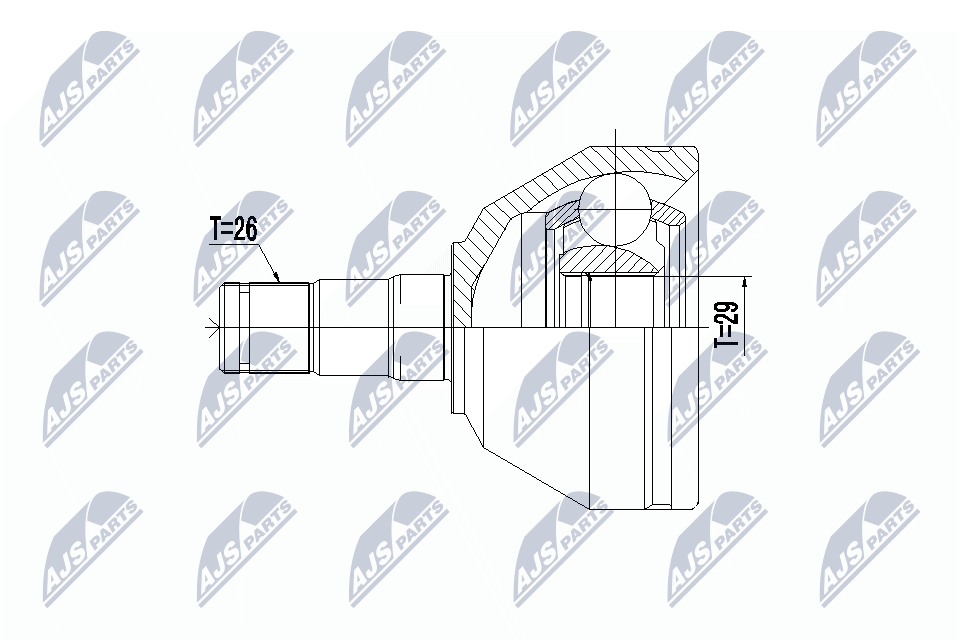 Joint Kit, drive shaft - NPW-VV-075 NTY