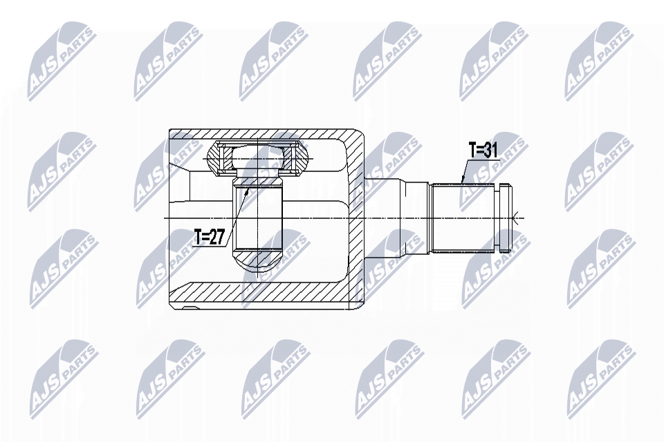 Gelenksatz, Antriebswelle - NPW-VV-076 NTY