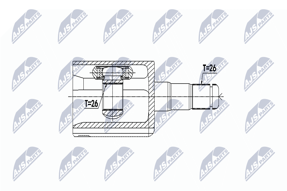 Kit giunti, Semiasse - NPW-VV-084 NTY