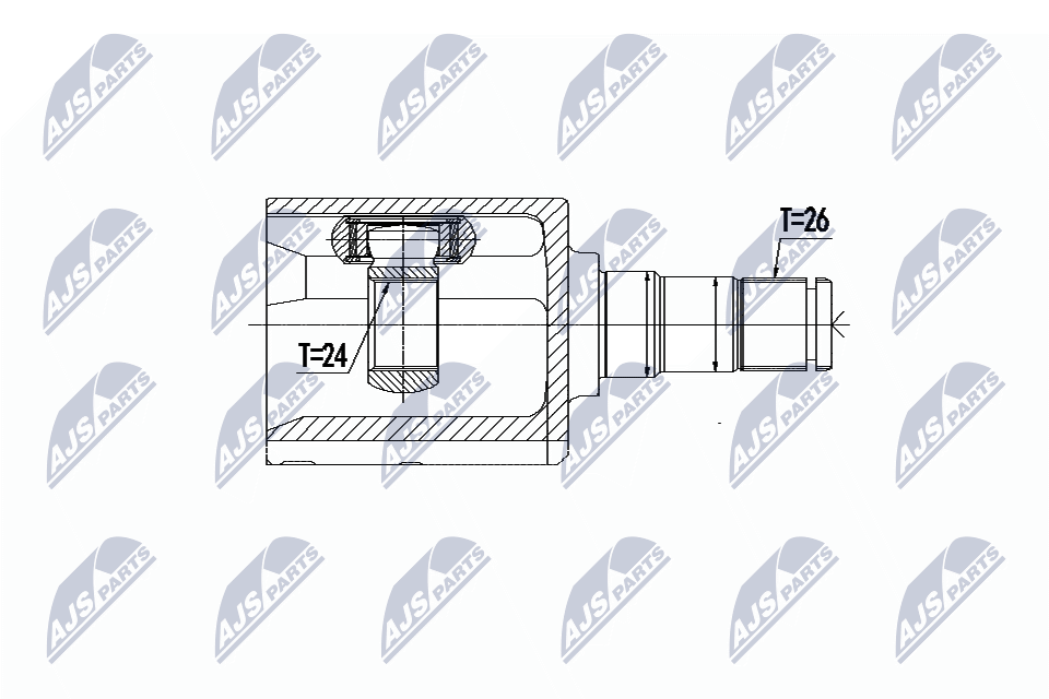 Gelenksatz, Antriebswelle - NPW-VV-090 NTY