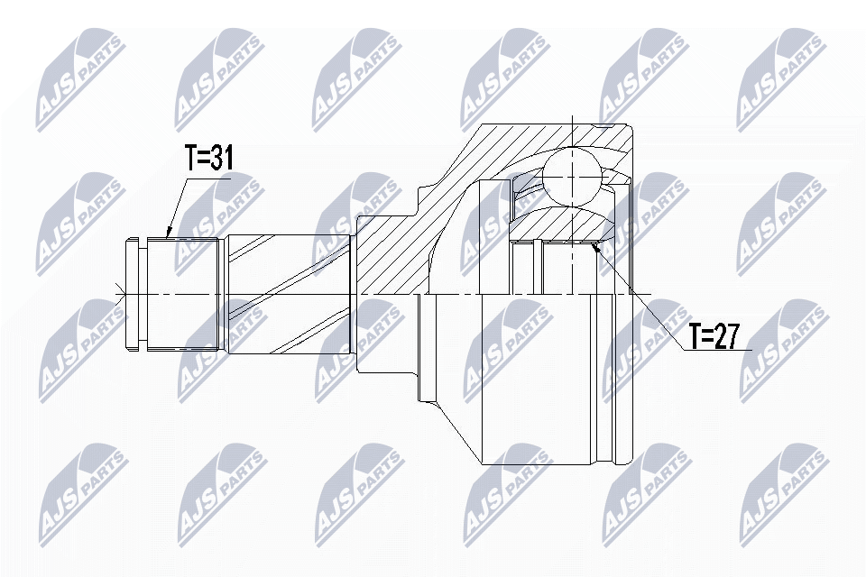 Gelenksatz, Antriebswelle - NPW-VV-106 NTY