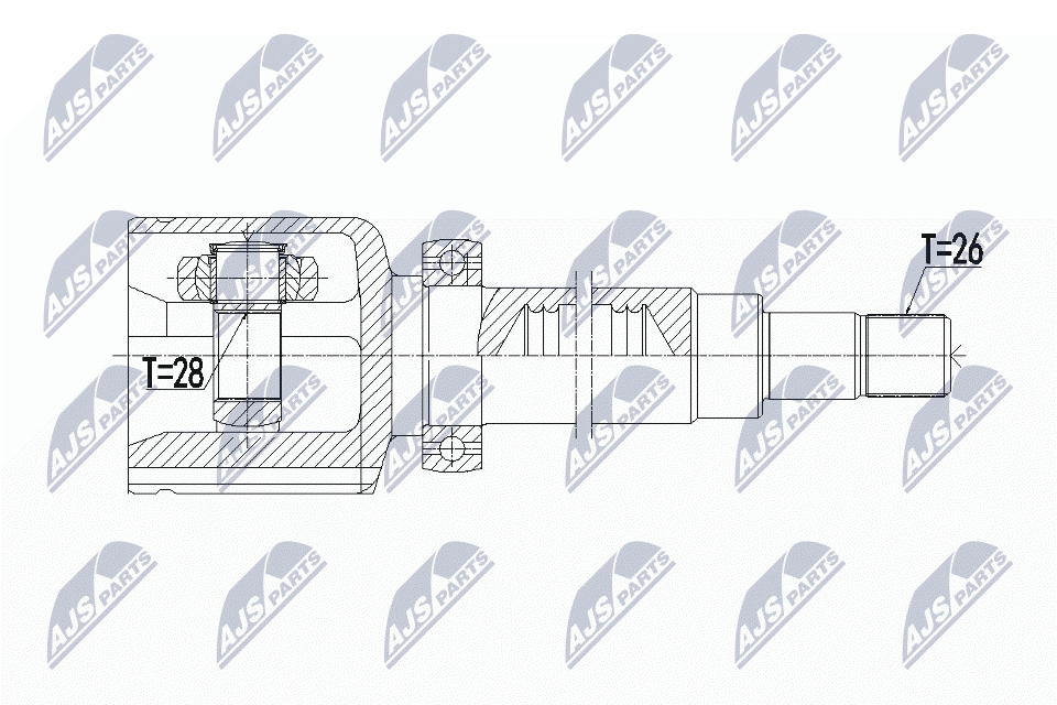 Gelenksatz, Antriebswelle - NPW-VV-108 NTY