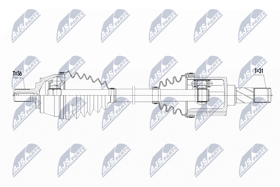Albero motore/Semiasse - NPW-VV-109 NTY