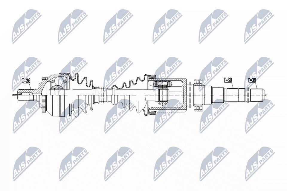 Albero motore/Semiasse - NPW-VV-147 NTY