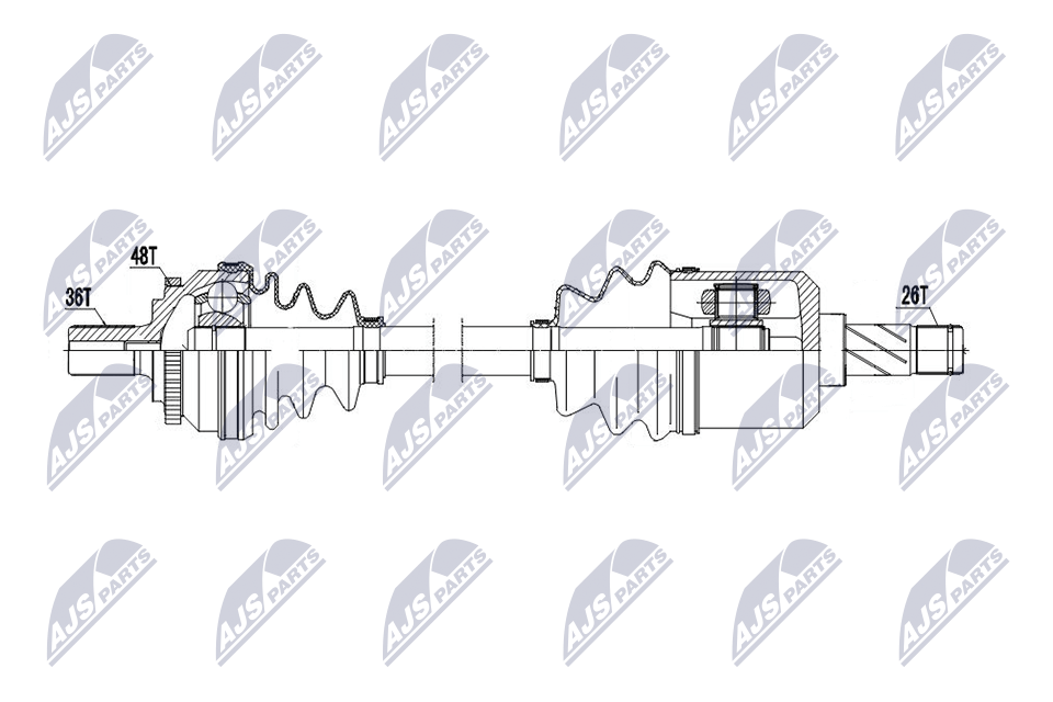 Albero motore/Semiasse - NPW-VV-153 NTY