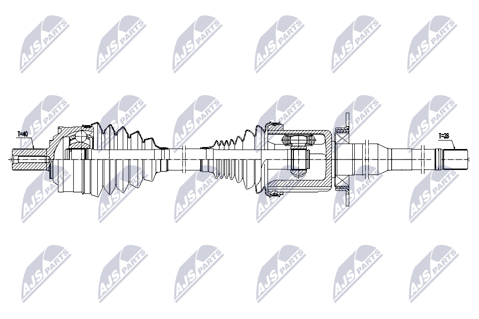 Приводной вал - NPW-VV-159 NTY