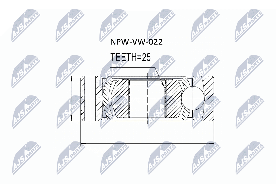 Giunto, Albero longitudinale - NPW-VW-022 NTY