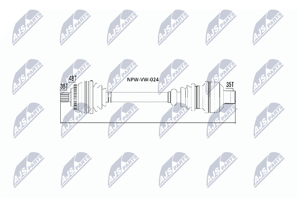 Drive Shaft - NPW-VW-024 NTY