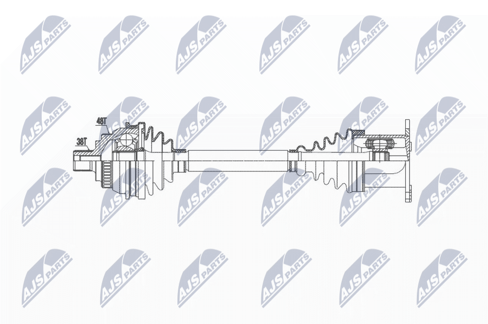 Albero motore/Semiasse - NPW-VW-037 NTY