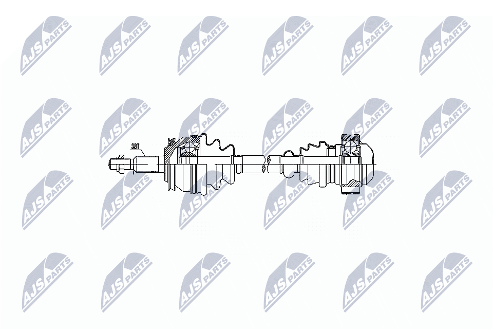 Albero motore/Semiasse - NPW-VW-048 NTY