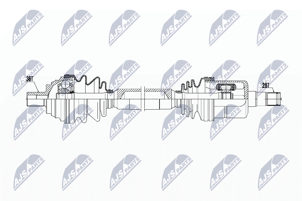 Albero motore/Semiasse - NPW-VW-053 NTY
