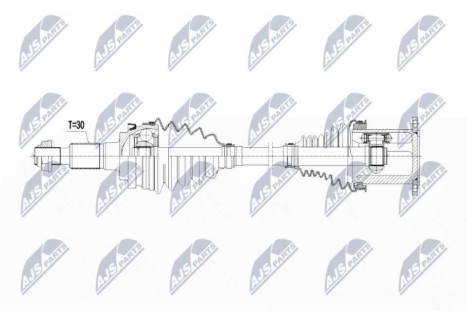 Albero motore/Semiasse - NPW-VW-065 NTY