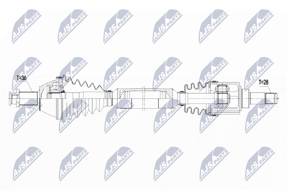 Drive Shaft - NPW-VW-071 NTY