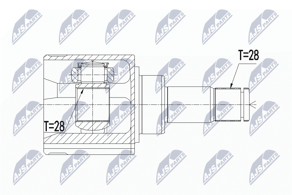 Joint Kit, drive shaft - NPW-VW-072 NTY