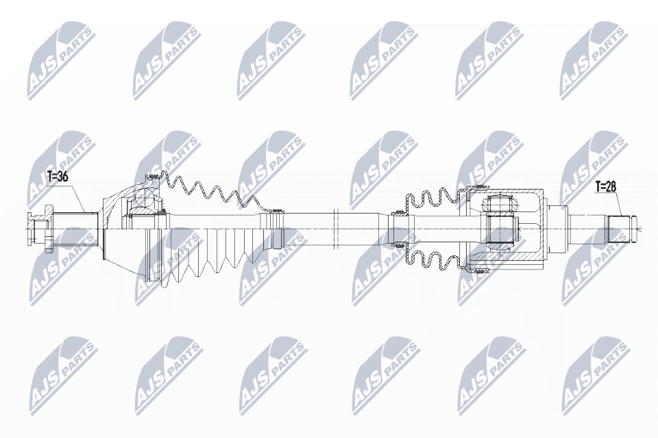 Drive Shaft - NPW-VW-073 NTY