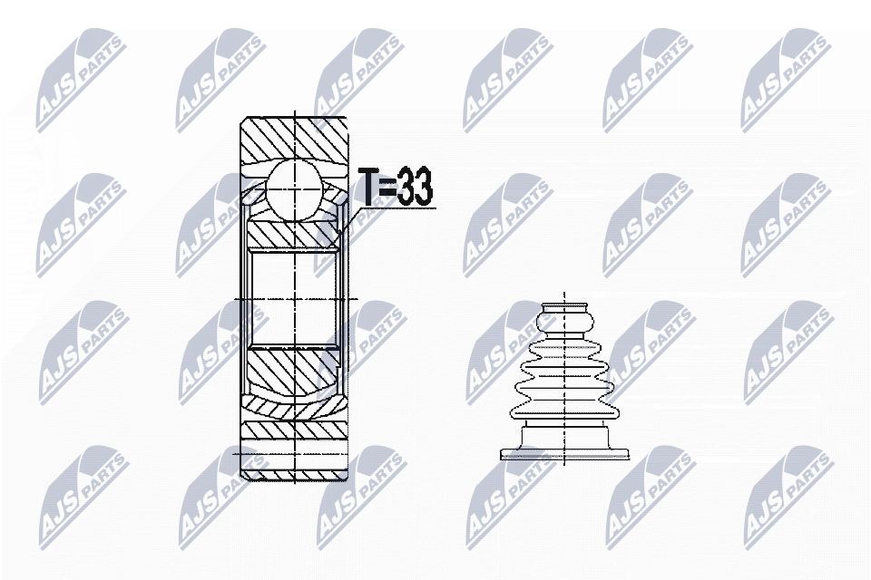 Joint Kit, drive shaft - NPW-VW-074 NTY