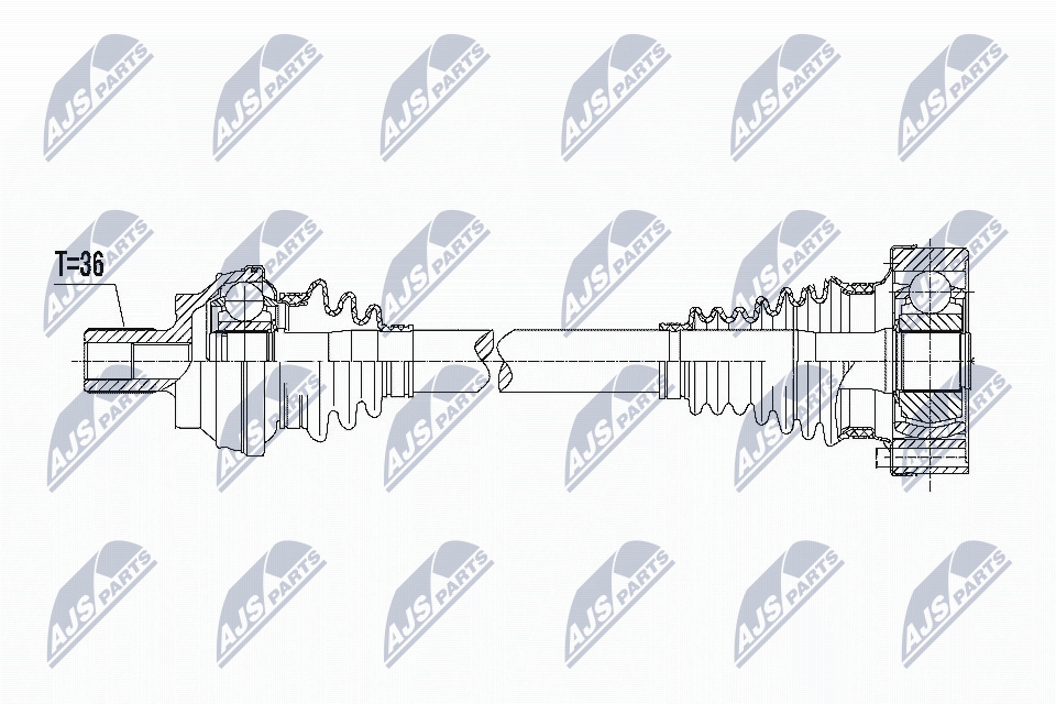 Albero motore/Semiasse - NPW-VW-089 NTY