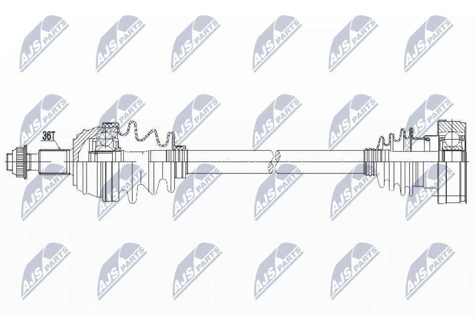 Albero motore/Semiasse - NPW-VW-097 NTY