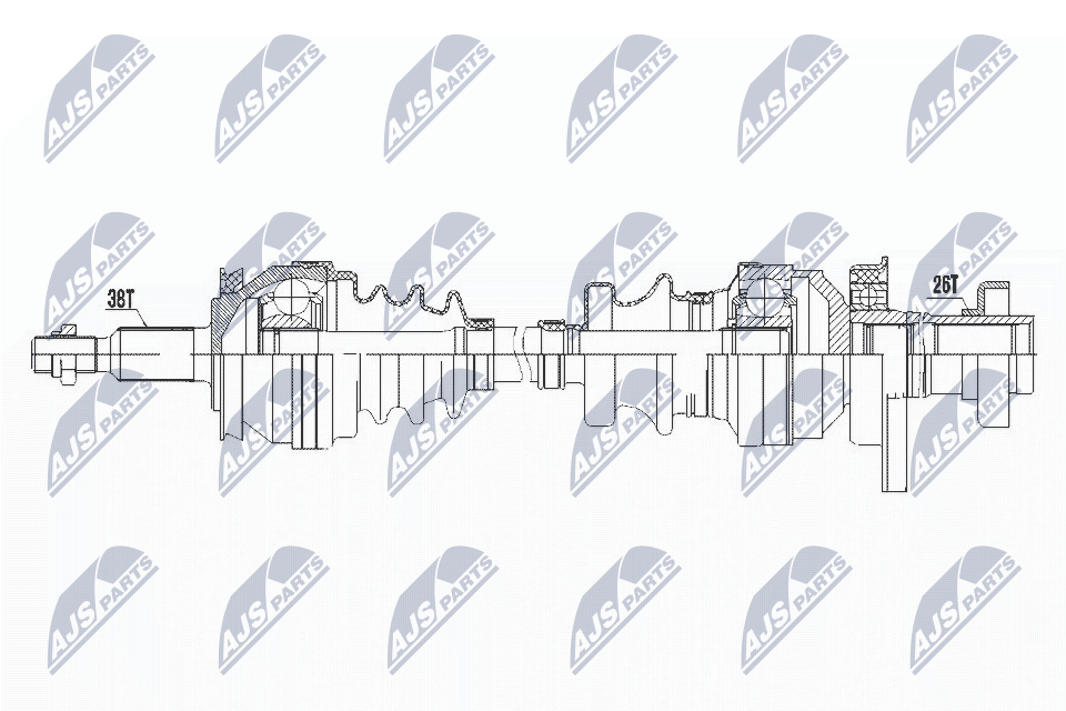 Albero motore/Semiasse - NPW-VW-101 NTY