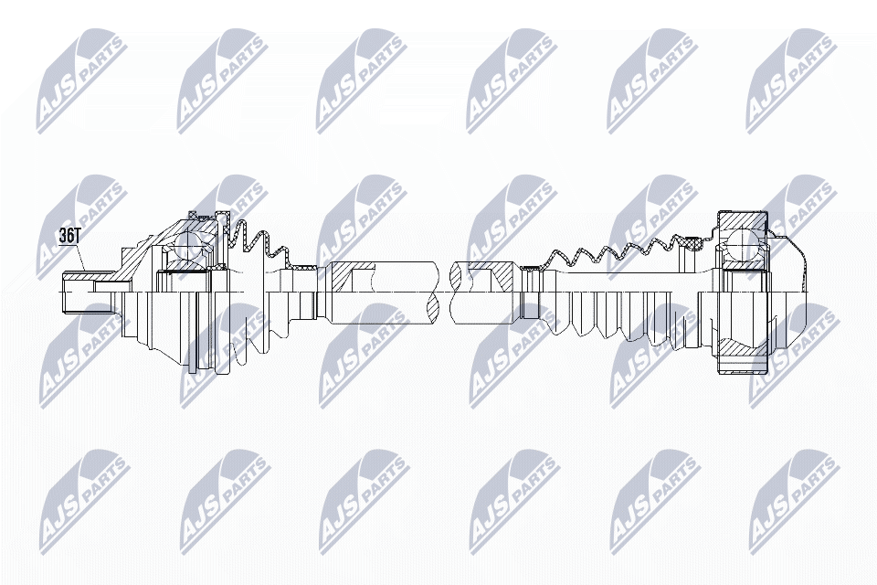 Albero motore/Semiasse - NPW-VW-107 NTY