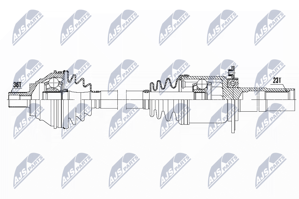 Albero motore/Semiasse - NPW-VW-135 NTY