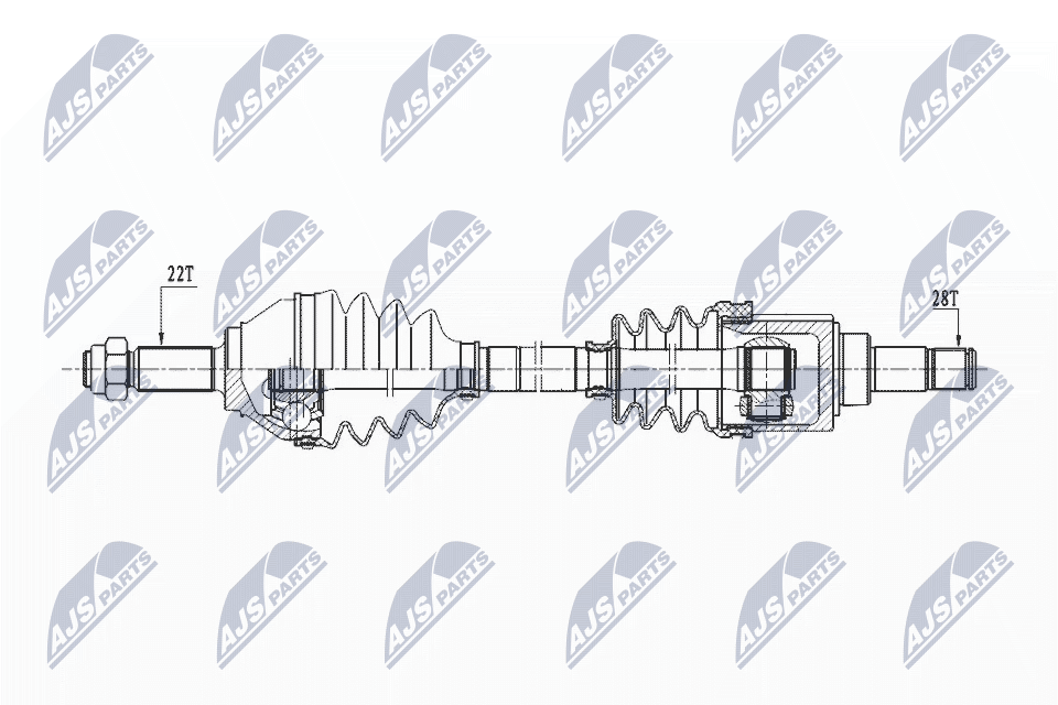 Drive Shaft - NPW-VW-155 NTY