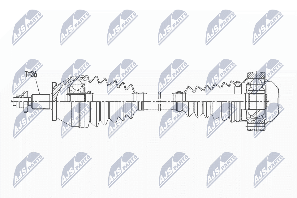 Drive Shaft - NPW-VW-163 NTY