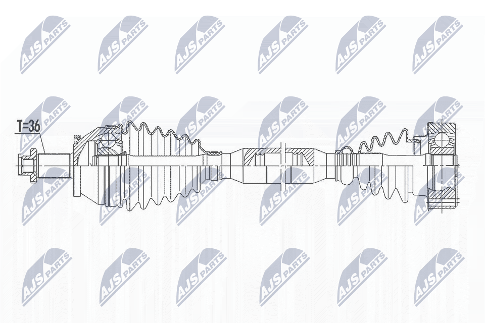 Drive Shaft - NPW-VW-165 NTY