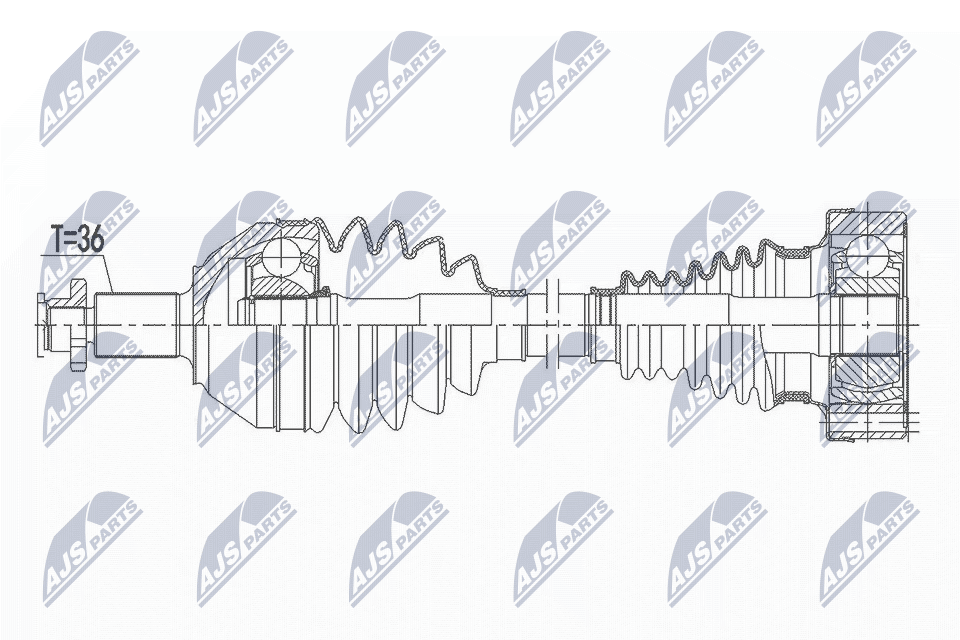 Drive Shaft - NPW-VW-166 NTY