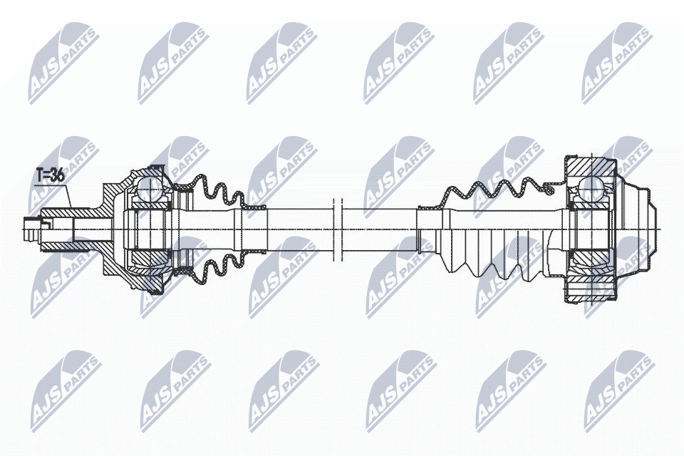 Drive Shaft - NPW-VW-170 NTY