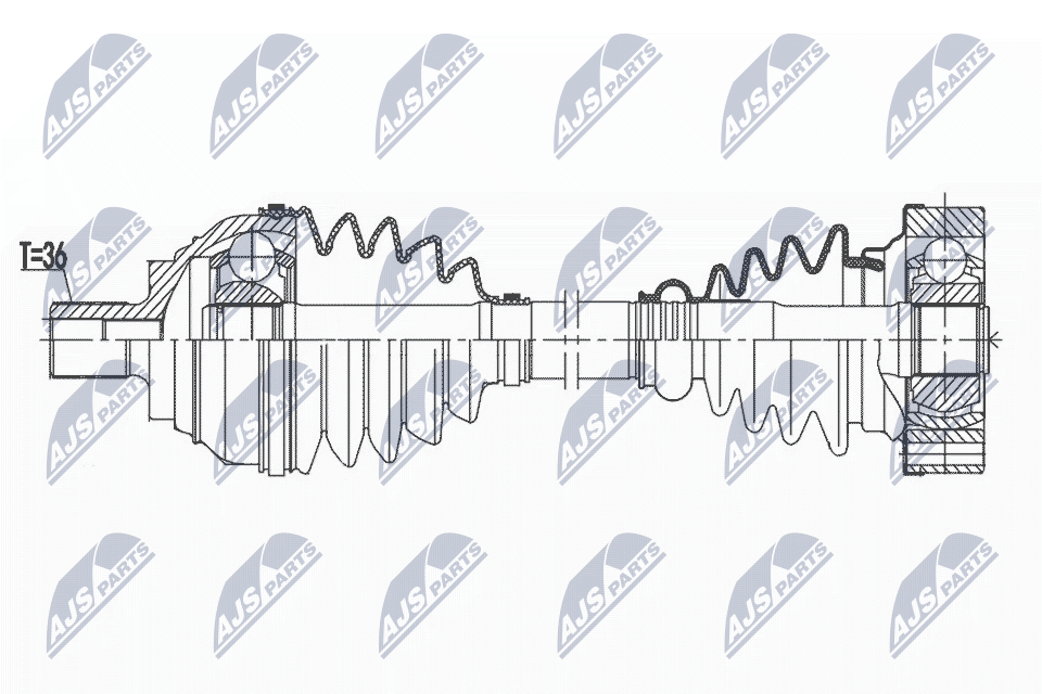 Drive Shaft - NPW-VW-172 NTY